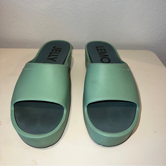 Lemon Jelly Platform Sandals, Size US 9 - Picture 3 of 3